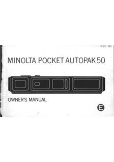 Minolta Autopak 50 manual. Camera Instructions.